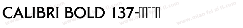 Calibri Bold 137字体转换